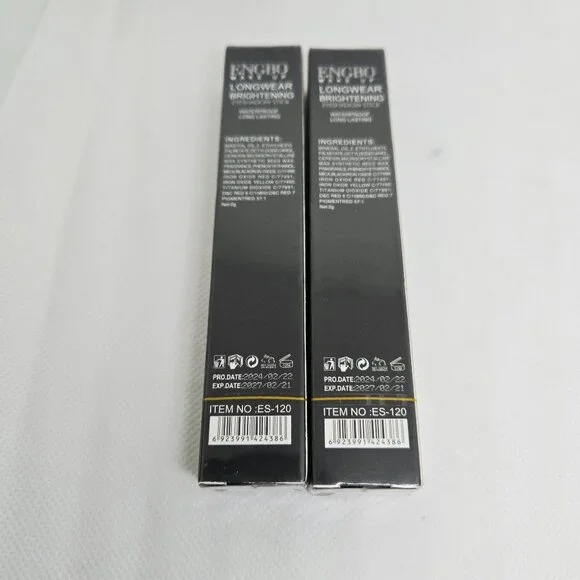 Set of 2 New Sealed ENGBO Make-Up Longwear Brightening Eyeshadow Stick No. 1 & 2 - Picture 8 of 8